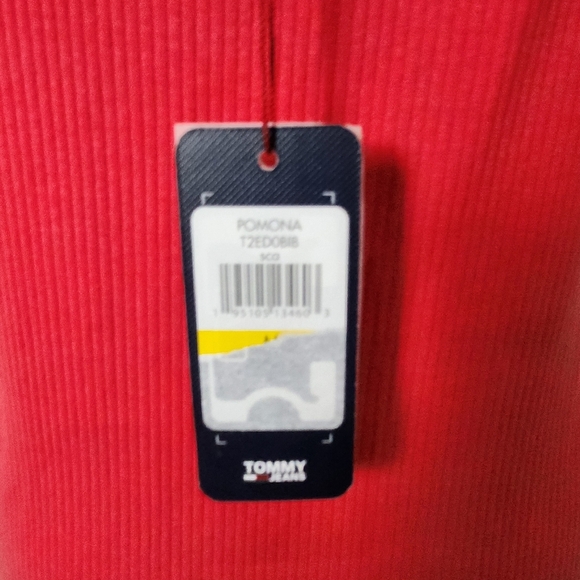 NWT Tommy Hilfiger Women's Washed Ribbed Sleeveless Midi Dress Size Medium - Picture 9 of 11